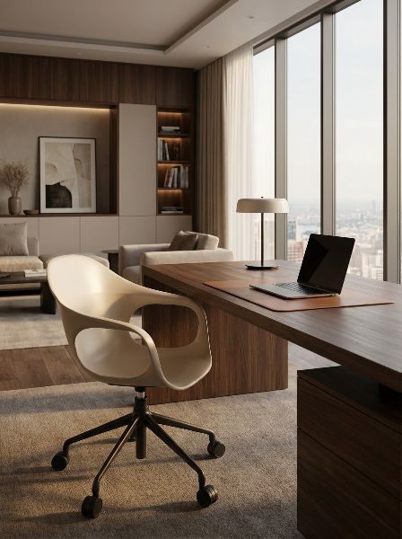Elephantino armchair five-star frame with castors Kristalia