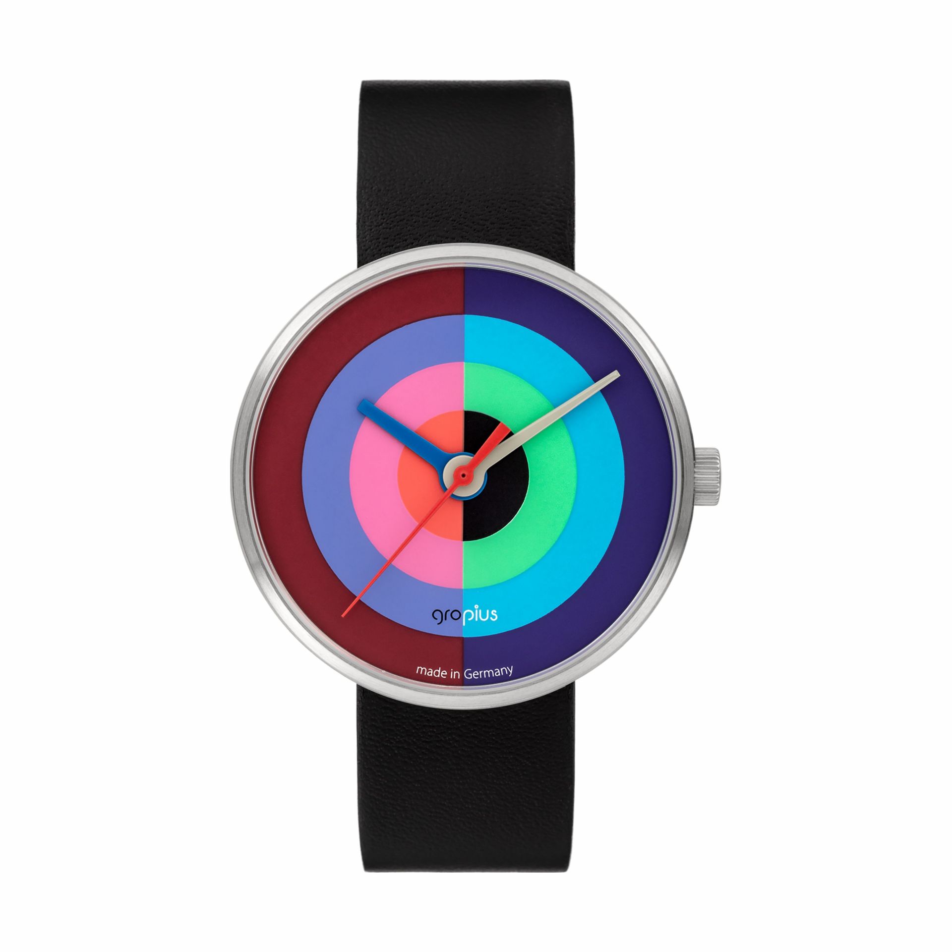 J. Albers WG watch with leather strap Walter Gropius SINGLE PIECE