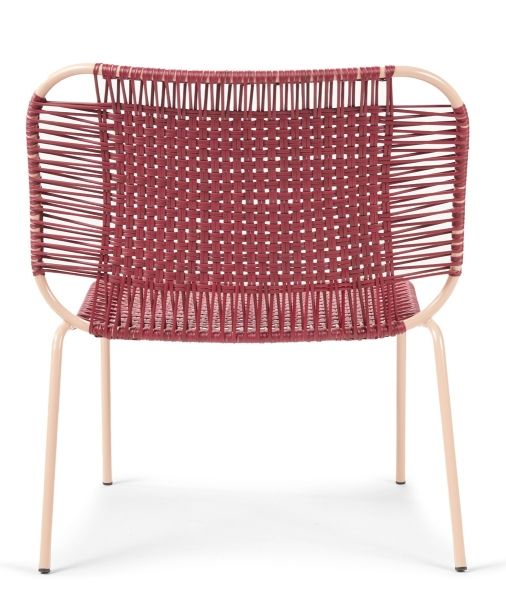 Cielo Lounge Chair low Lounge Chair low Outdoor ames Red - Pink sand