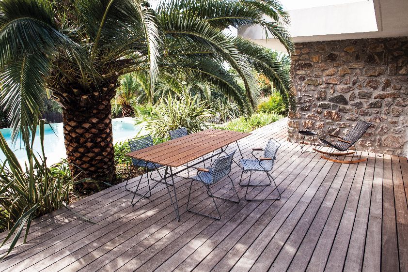 Click Adjustable Chaise Longue sun lounger Outdoor HOUE