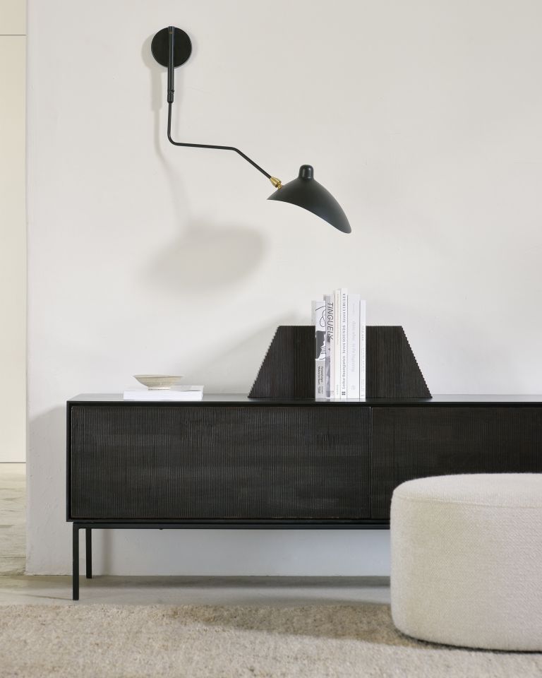 Roller Max Sideboard with 2 Doors Teak Black Ethnicraft