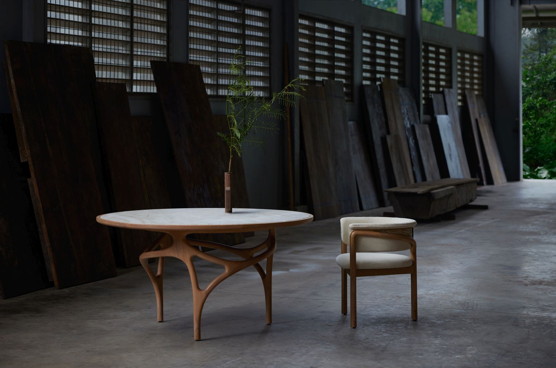 Cena Dining table dark brown Morpho