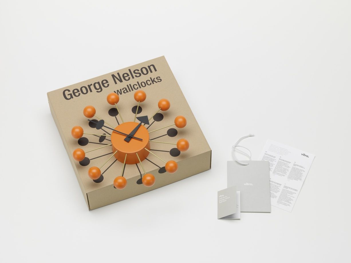Ball Clock - orange