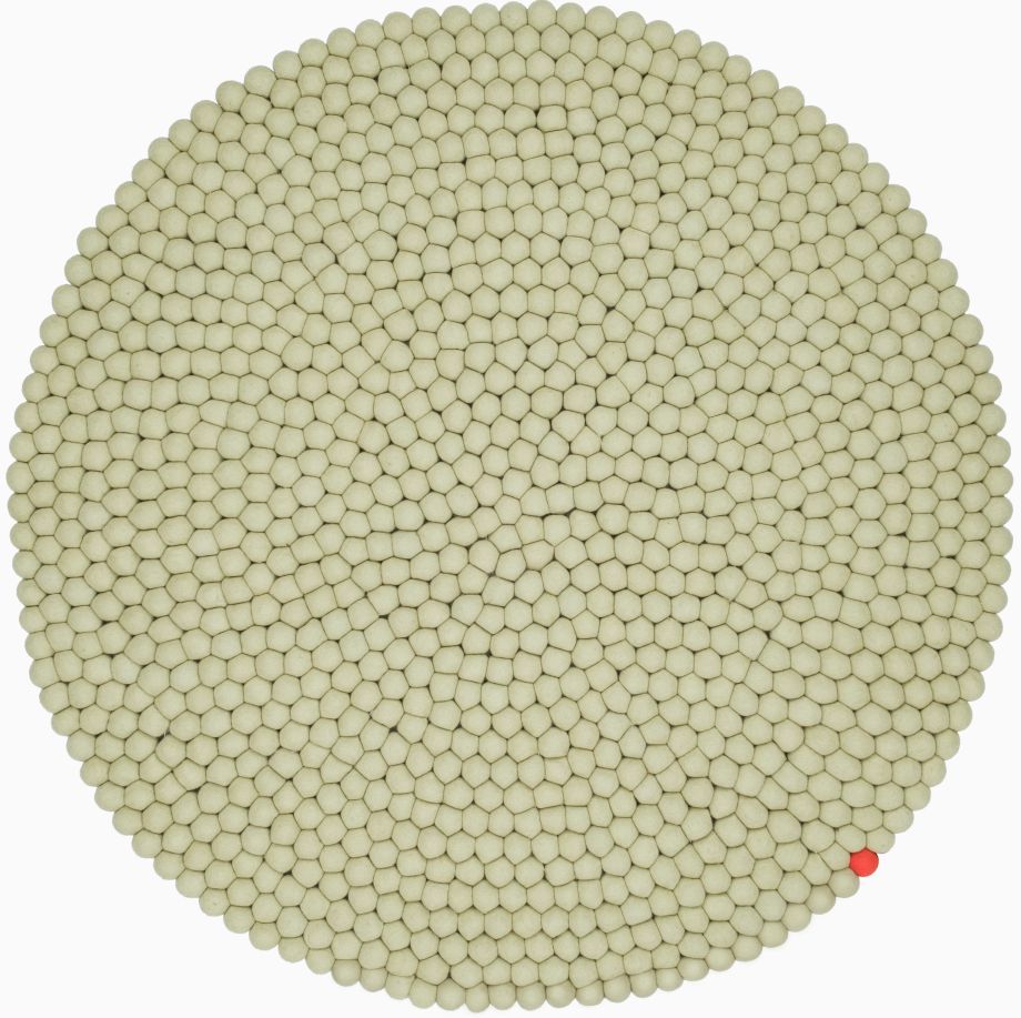 Big One Round Felt carpet Ø 300 cm myfelt Green beige