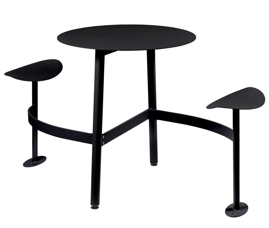 Bolder 2 Seater Table with Seats Outdoor Fermob Bolder 2 Seater Table with Seats Outdoor Fermob