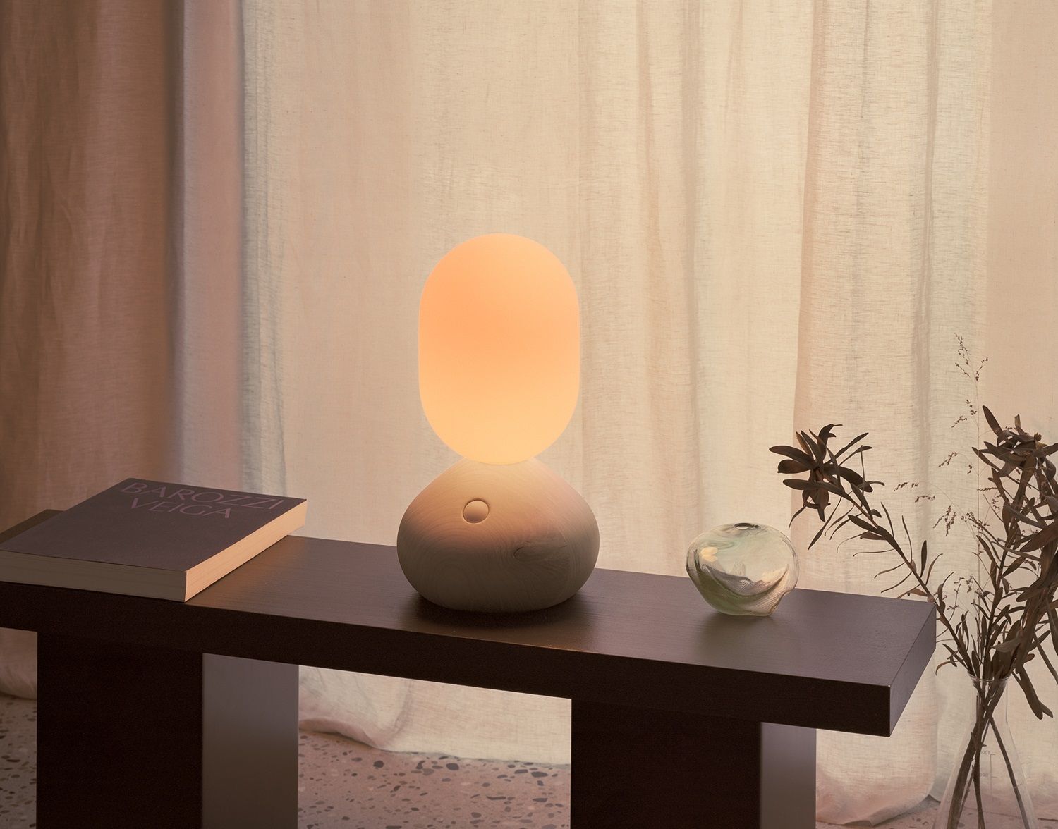 Sun Home light sculpture / table lamp grey