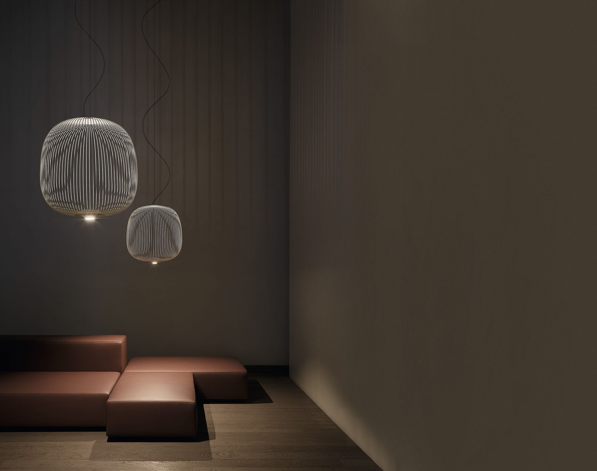 Spokes 2 LED Lampe de suspendue Foscarini white