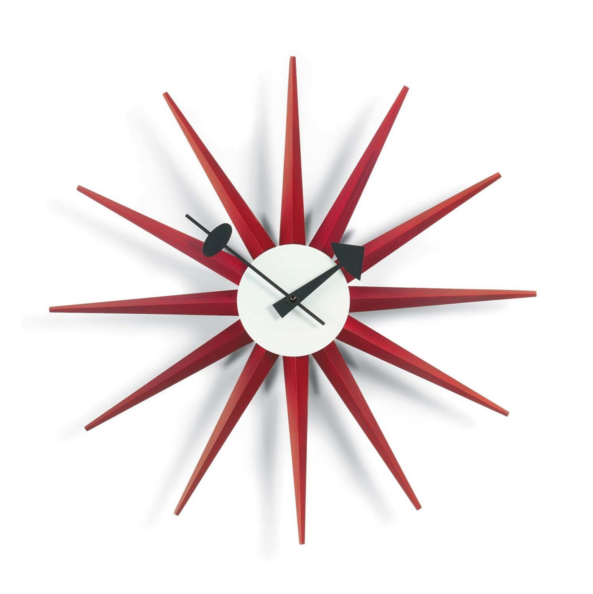 Sunburst Clock Wall Clock - red Vitra