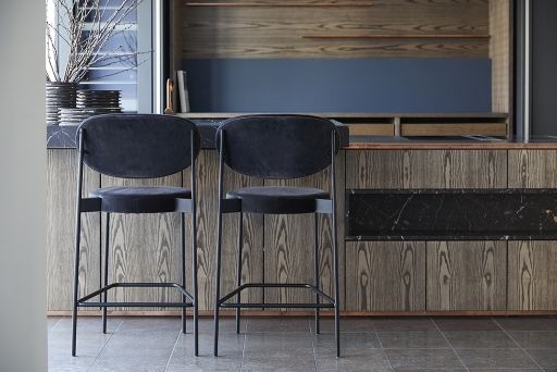 Series 430 Bar Stool Bar stool 75 cm BLACK / REMIX 123 Verpan SINGLE PIECES
