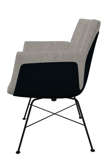 Alvo Armrest Swivel Chair with Wire Frame Cor 