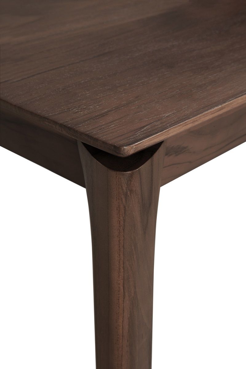 Bok Table Rectangular Teak Dark Brown Ethnicraft 