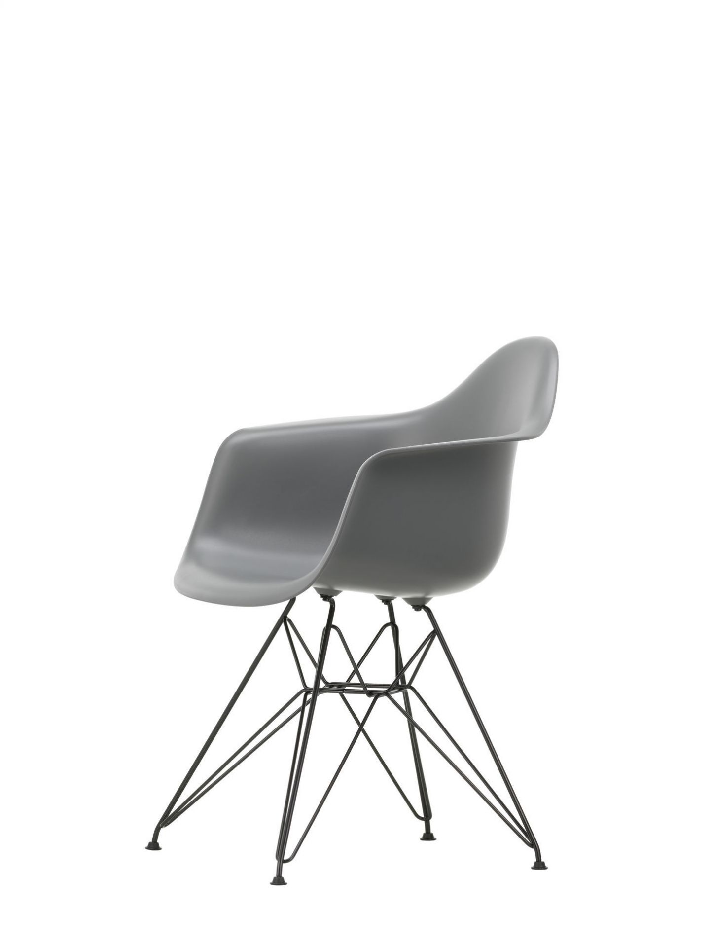 Vitra Eames Plastic Arm Chair DAR Chair Vitra Chrome Plated - Sea Blue