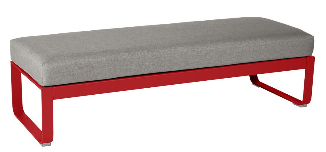 Bellevie 2-Seater Upholstered Stool Outdoor Fermob 