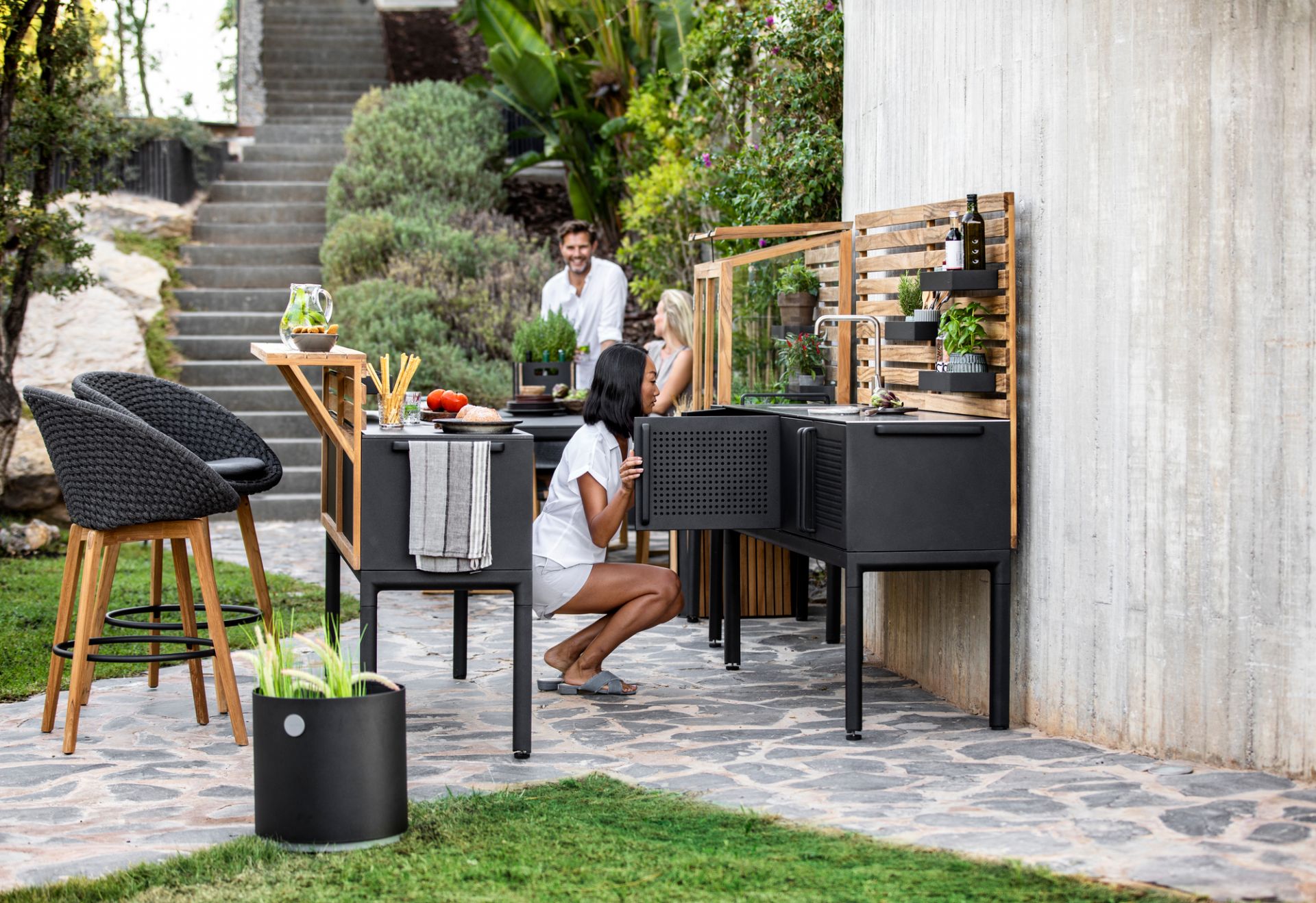 Peacock Outdoor Bar stool Cane-Line
