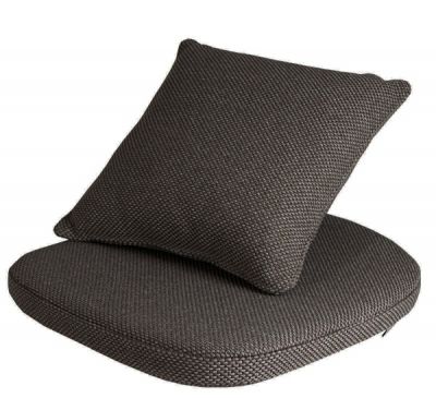 Seat Cushion Set for Moments Chair Outdoor Cane-Line Focus Dark Grey