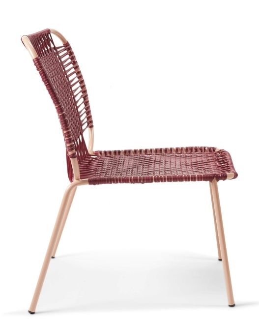 Cielo Lounge Chair low Lounge Chair low Outdoor ames Red - Pink sand