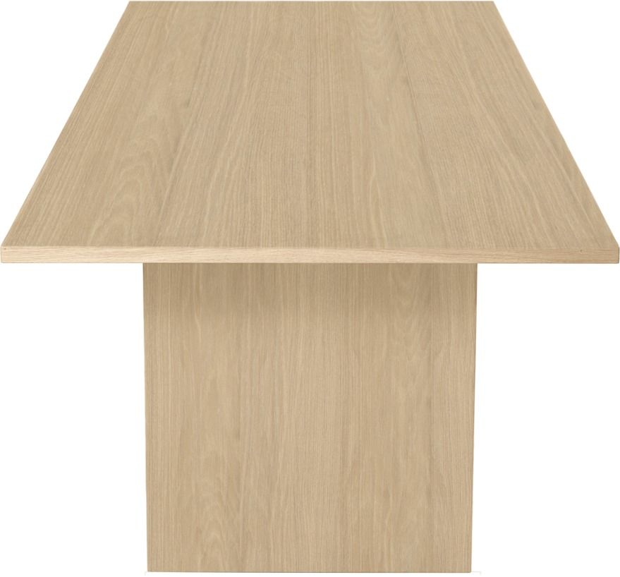 Private Dining Table Rectangular 260 Light Stained Oak Veneer Gubi