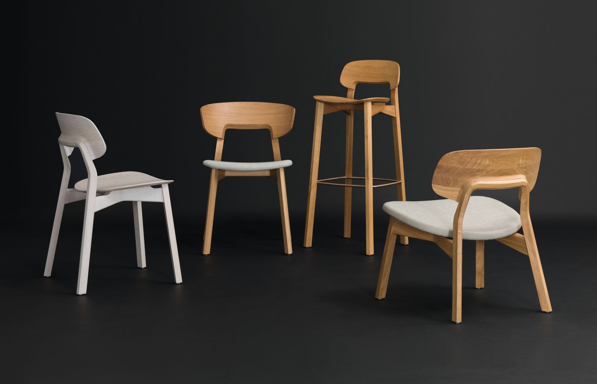Nonoto Bar bar stool seat height 80 oak Zeitraum