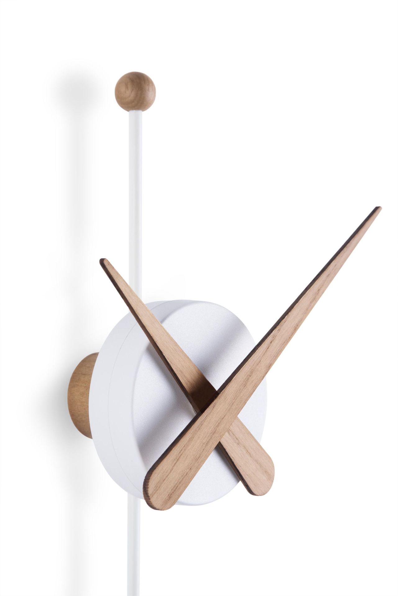 Punta wall clock OAK / WHITE nomon SINGLE PIECES