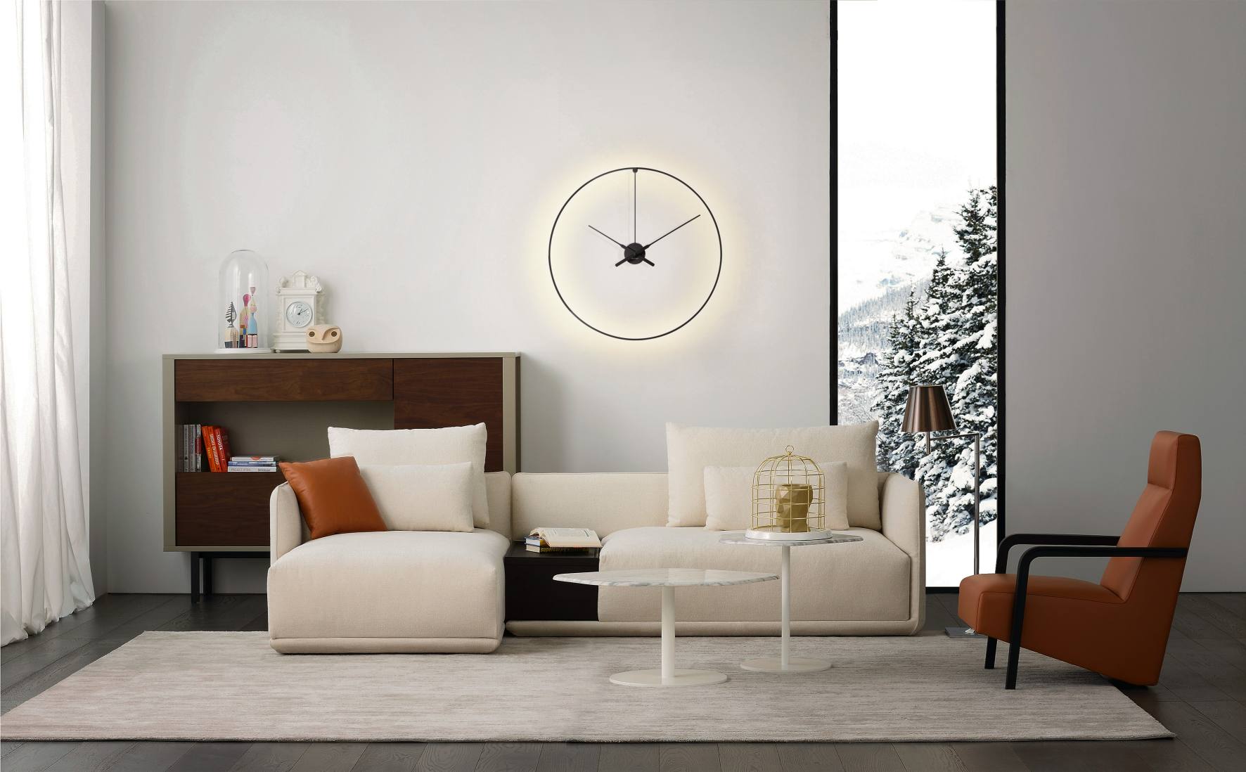 Ombra Clock wall clock nomon
