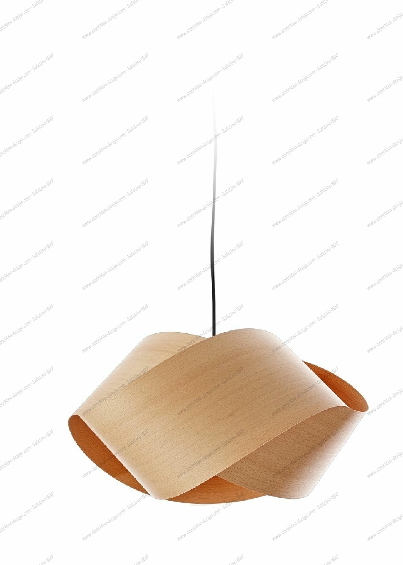 Nut Suspension Pendant Lamp Cable and Canopy in Black LZF Lamps