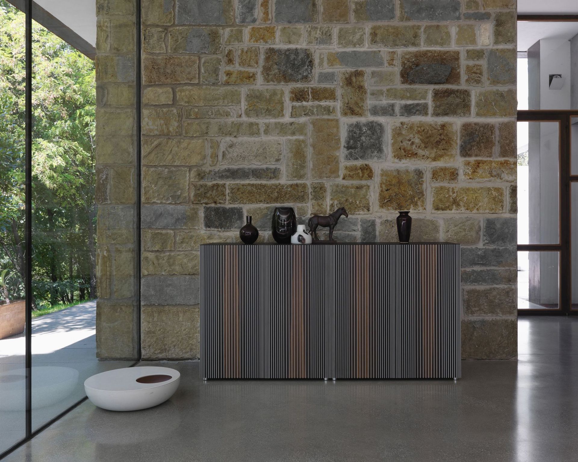 Carlos sideboard beech mocha 4 doors Casamania Horm