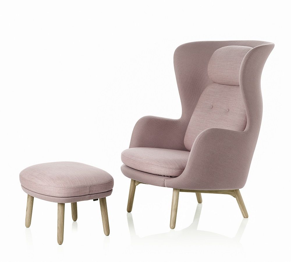 JH11 / JH12 Footstool for Ro Armchair Fritz Hansen