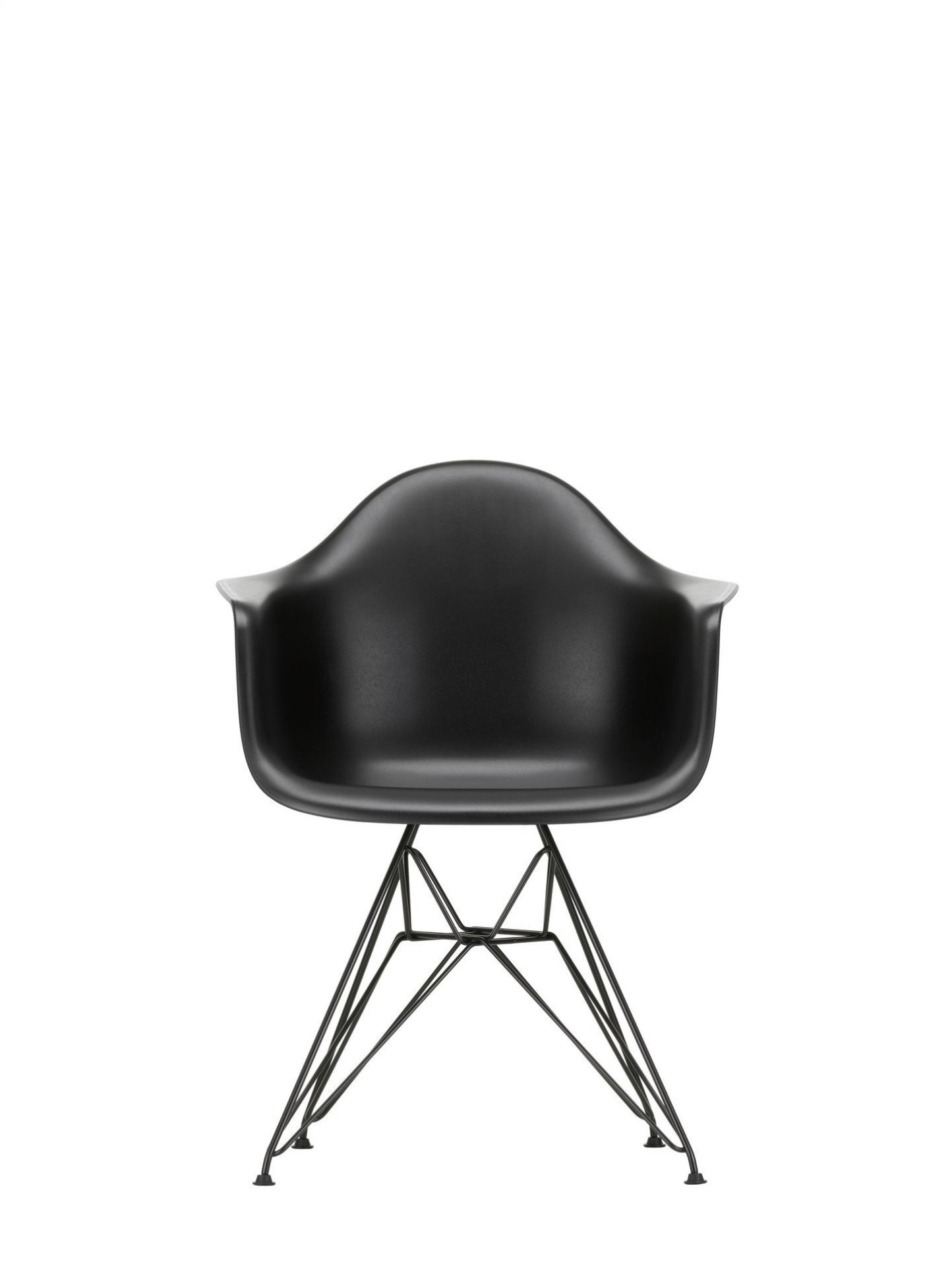 Vitra Eames Plastic Arm Chair DAR Chair Vitra Chrome Plated - Sea Blue