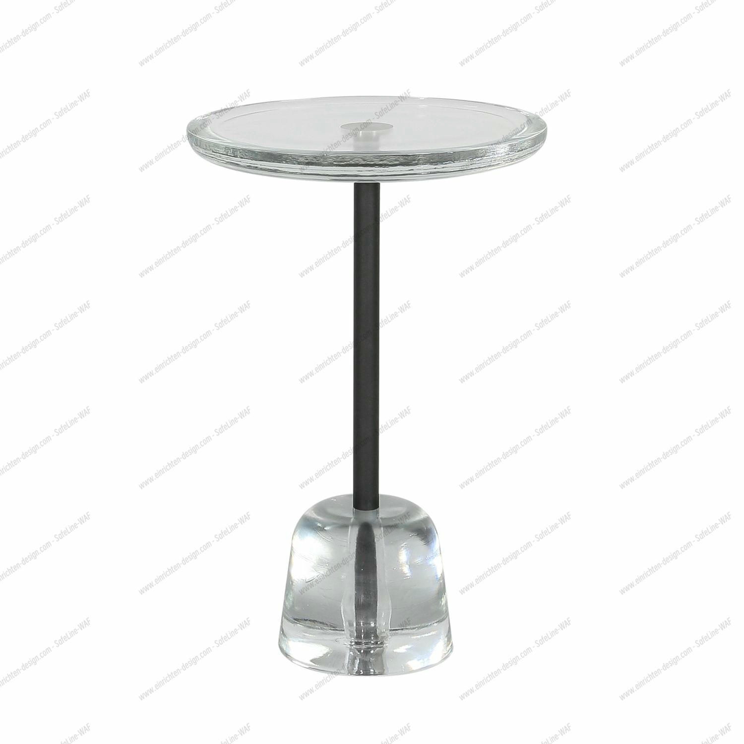 Pina high side table Transparent / Black / Transparent Pulpo SINGLE PIECES