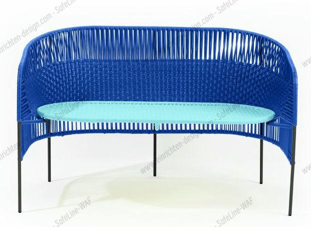 Caribe 2-seater bench outdoor ames