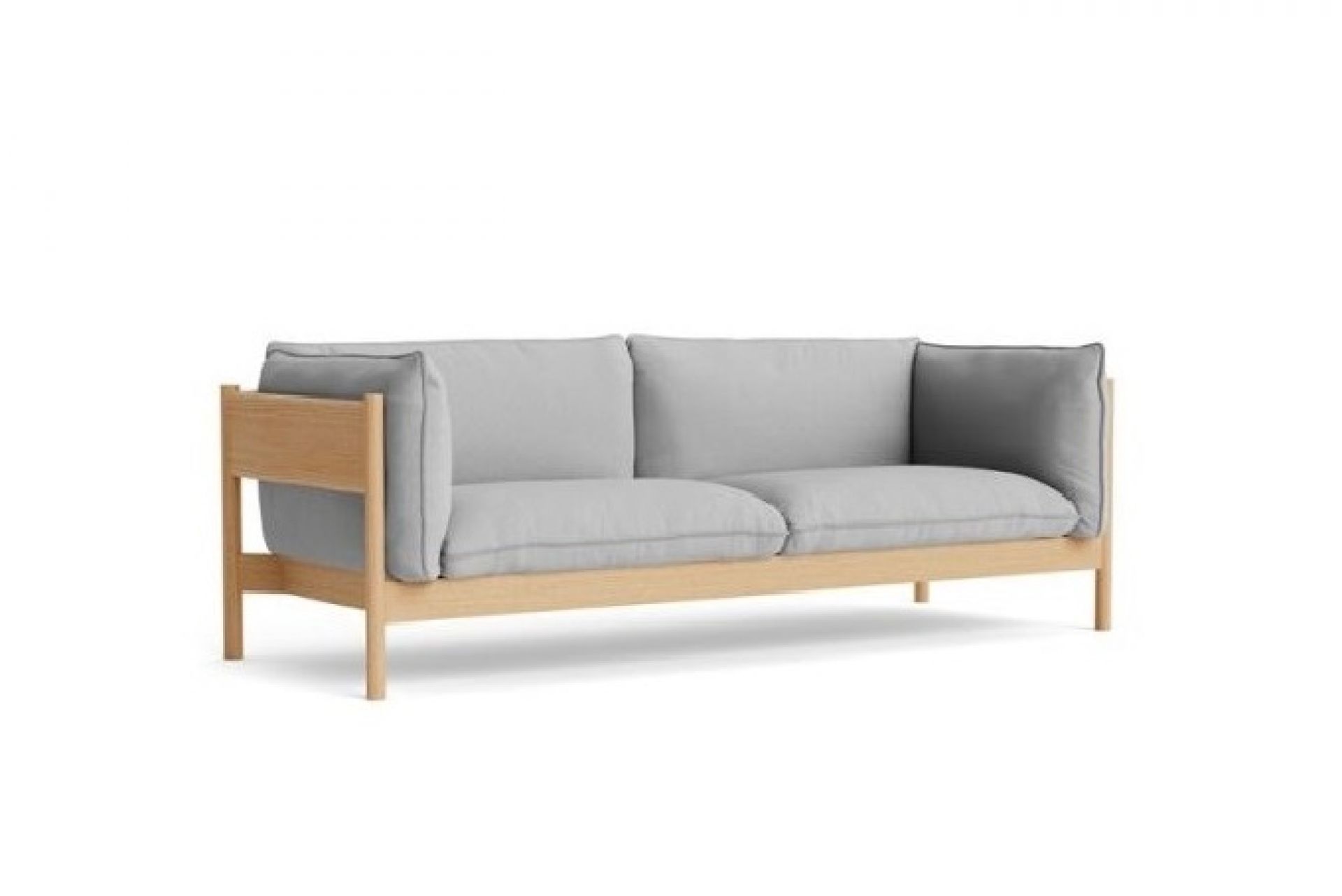 Arbour Eco 3-seater sofa Steelcut Trio 113 / oak oiled waxed Hay