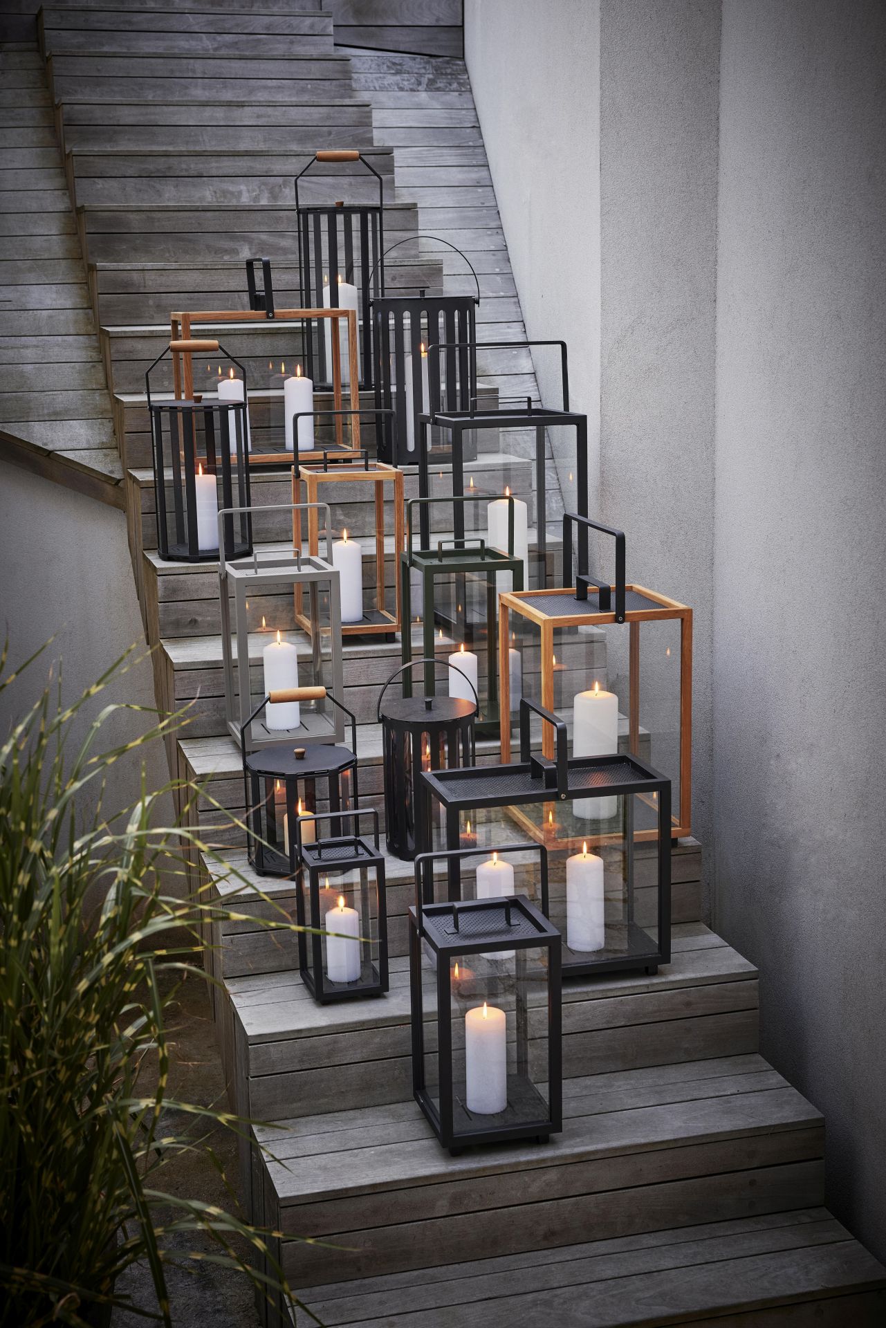 Lighthouse Lantern Rectangular Teak Cane-Line