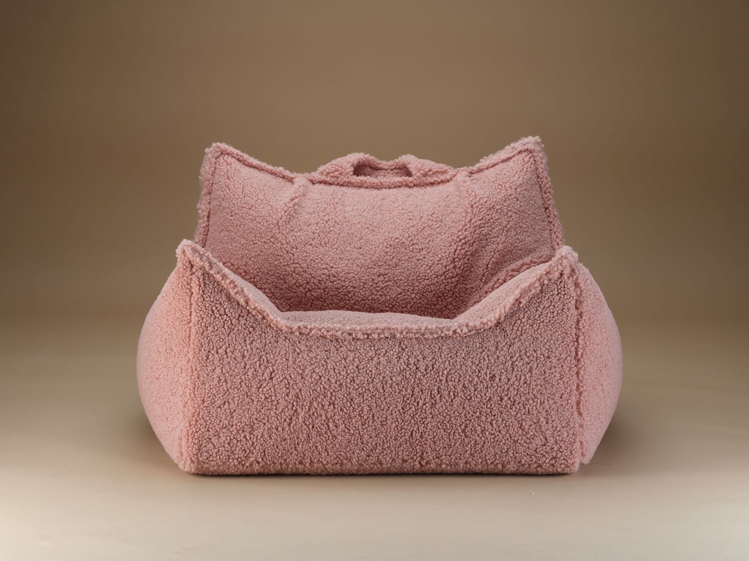 Children's beanbag armchair Teddy fabric Guava Wigiwama