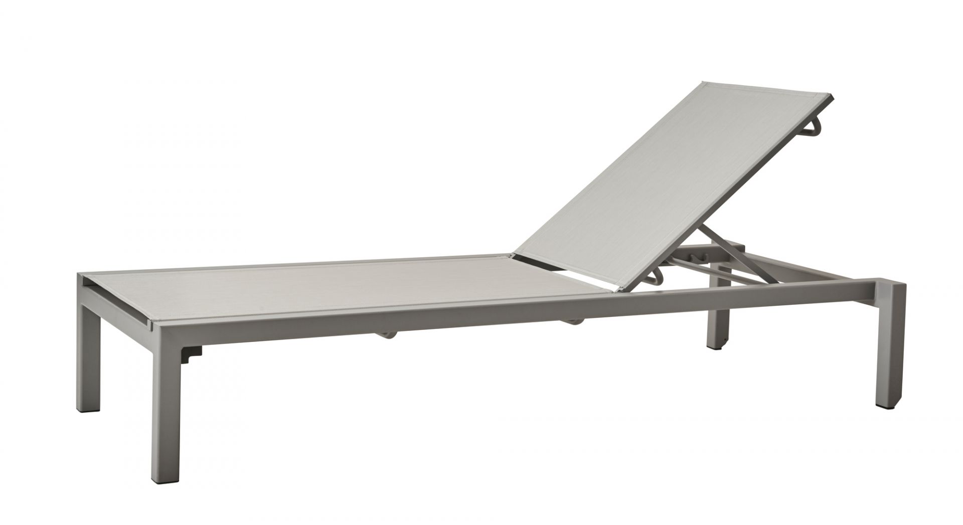 Relax Outdoor Sun lounger stackable Cane-Line light gray