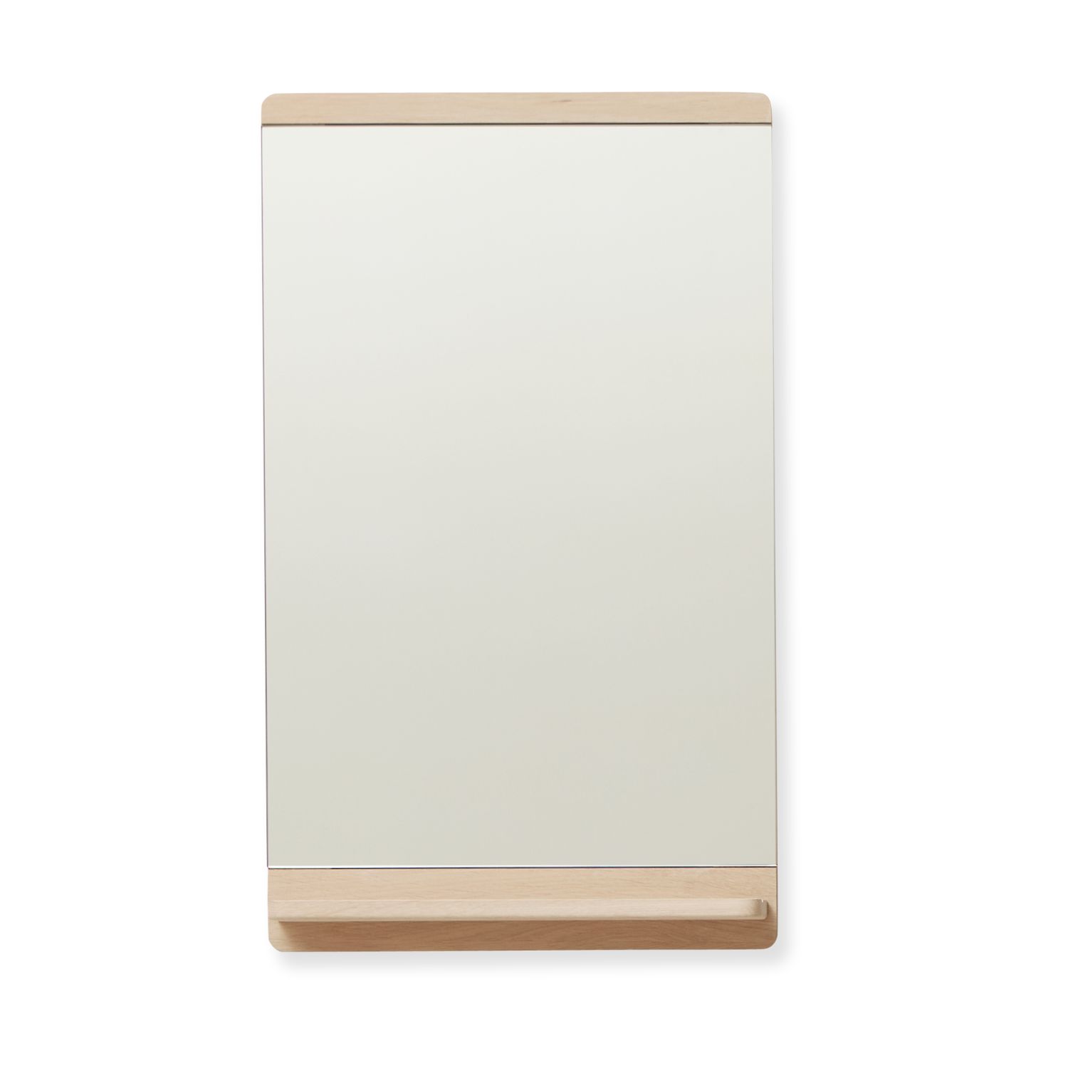 Rim Wall Mirror Oak White Oiled Form & Refine