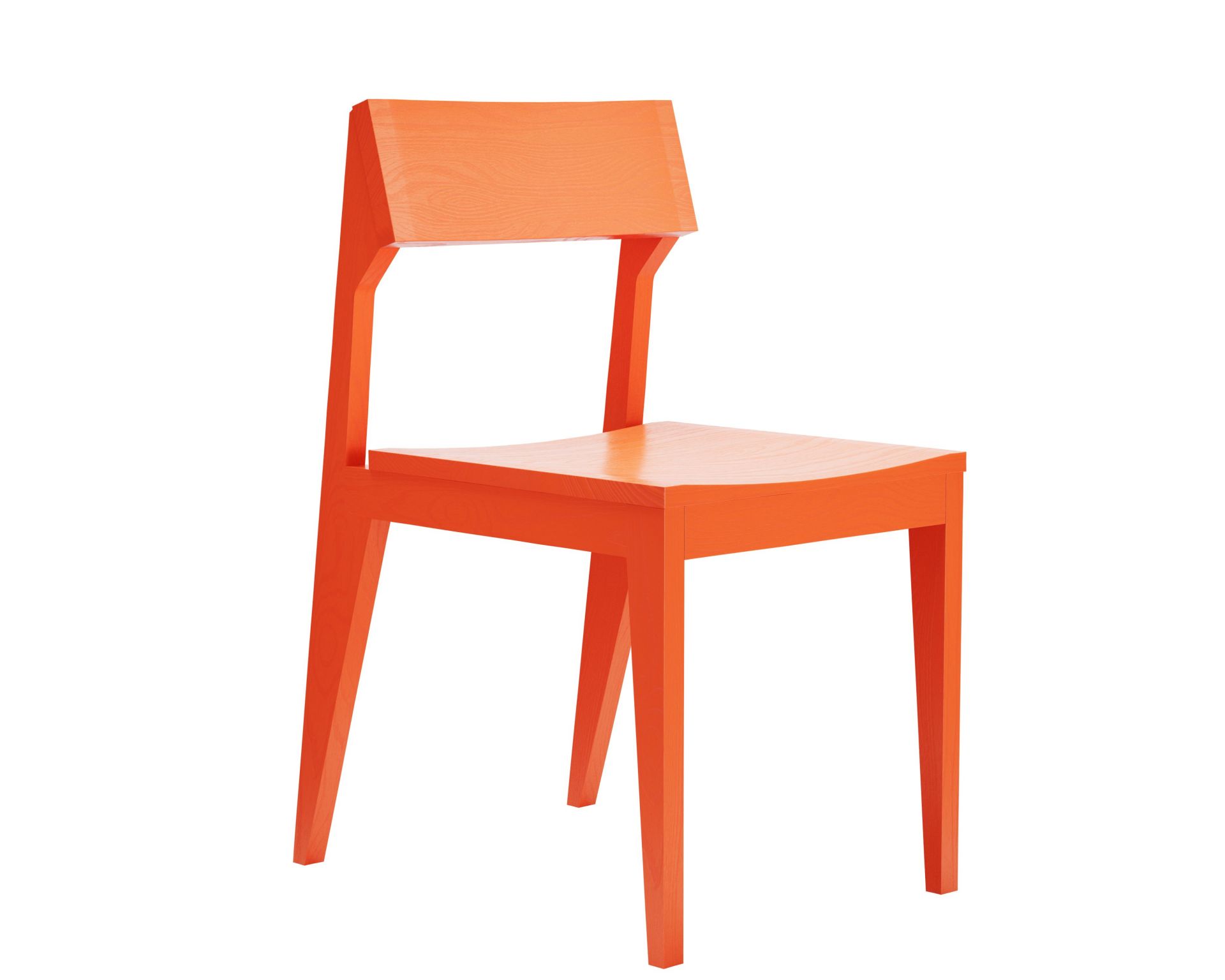 SCHULZ Chair Pure Orange / Plastic Glides OUT SCHULZ Chair Pure Orange / Plastic Glides OUT