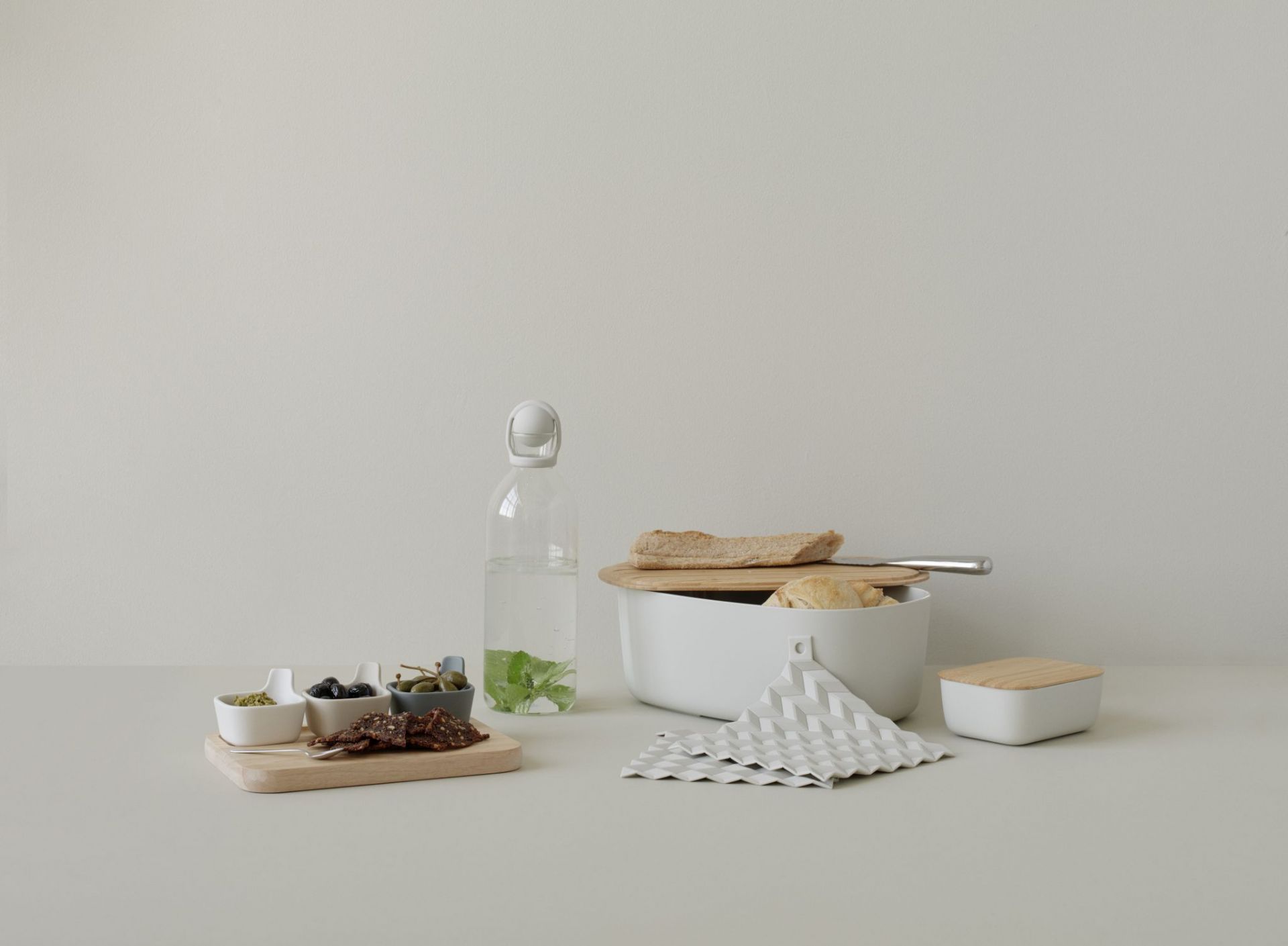 BOX-IT Butter dish RIG TIG by Stelton Light grey SINGLE PIECES