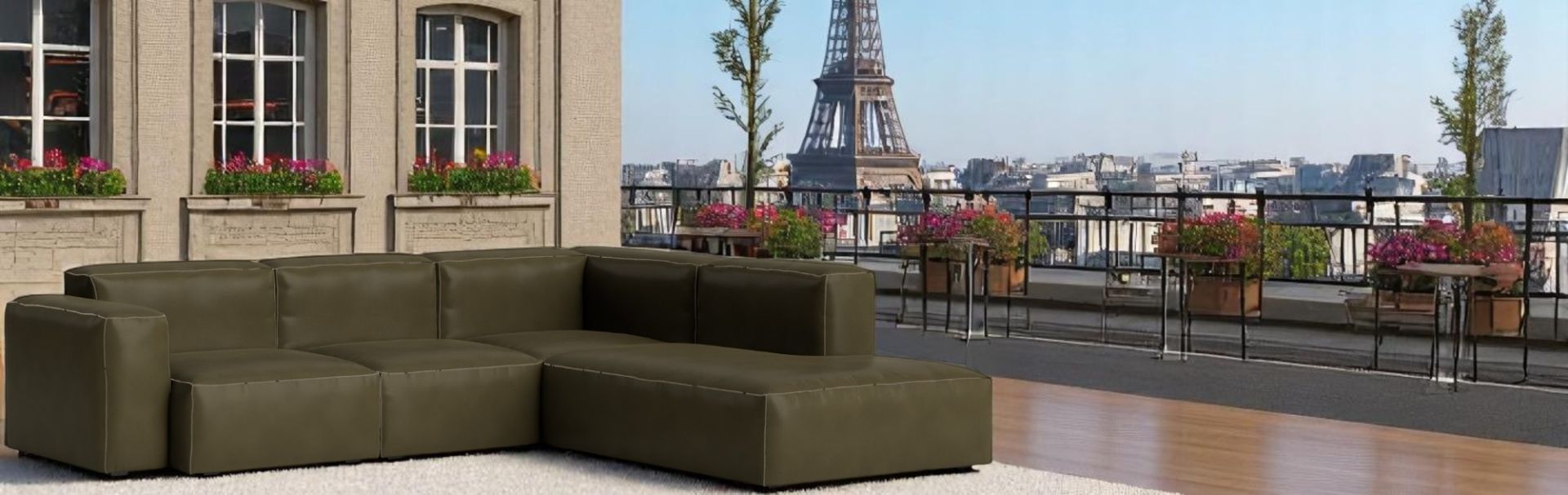 Mags Soft Sofa Corner Combination 2 low Armrest right Hay