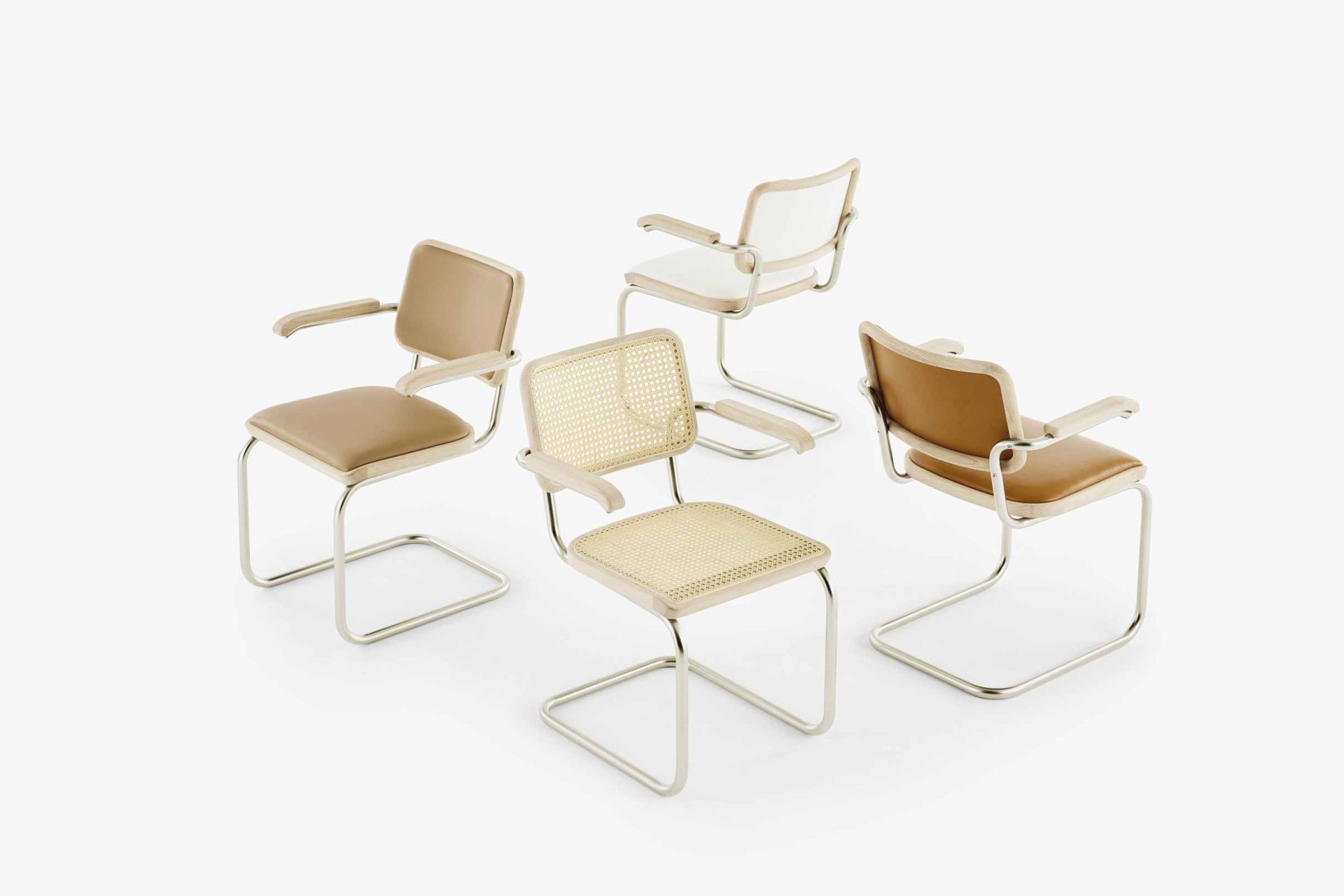 JS. Thonet by Jil Sander S 64 P / S64P cantilever chair Thonet