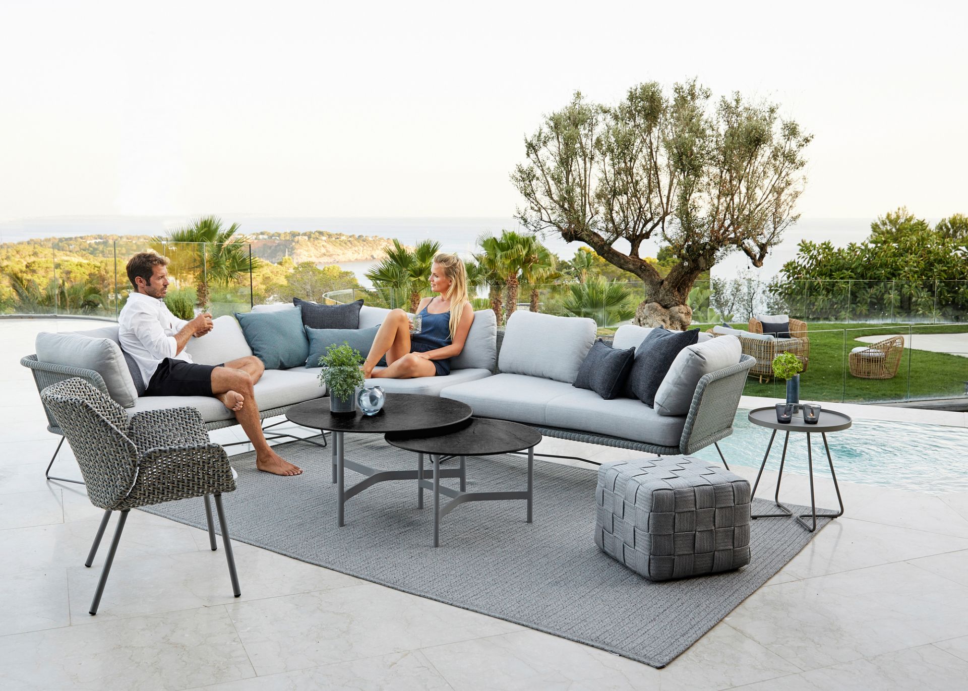 Horizon Outdoor 2-seater Modular sofa left Cane-Line