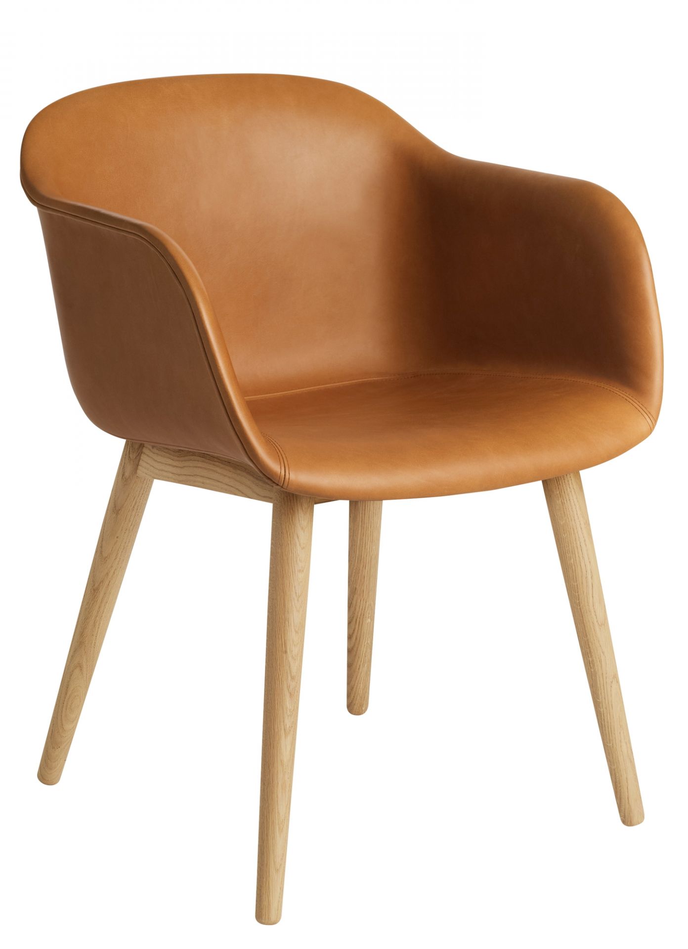 Fiber Armchair Wood Base Chair Muuto