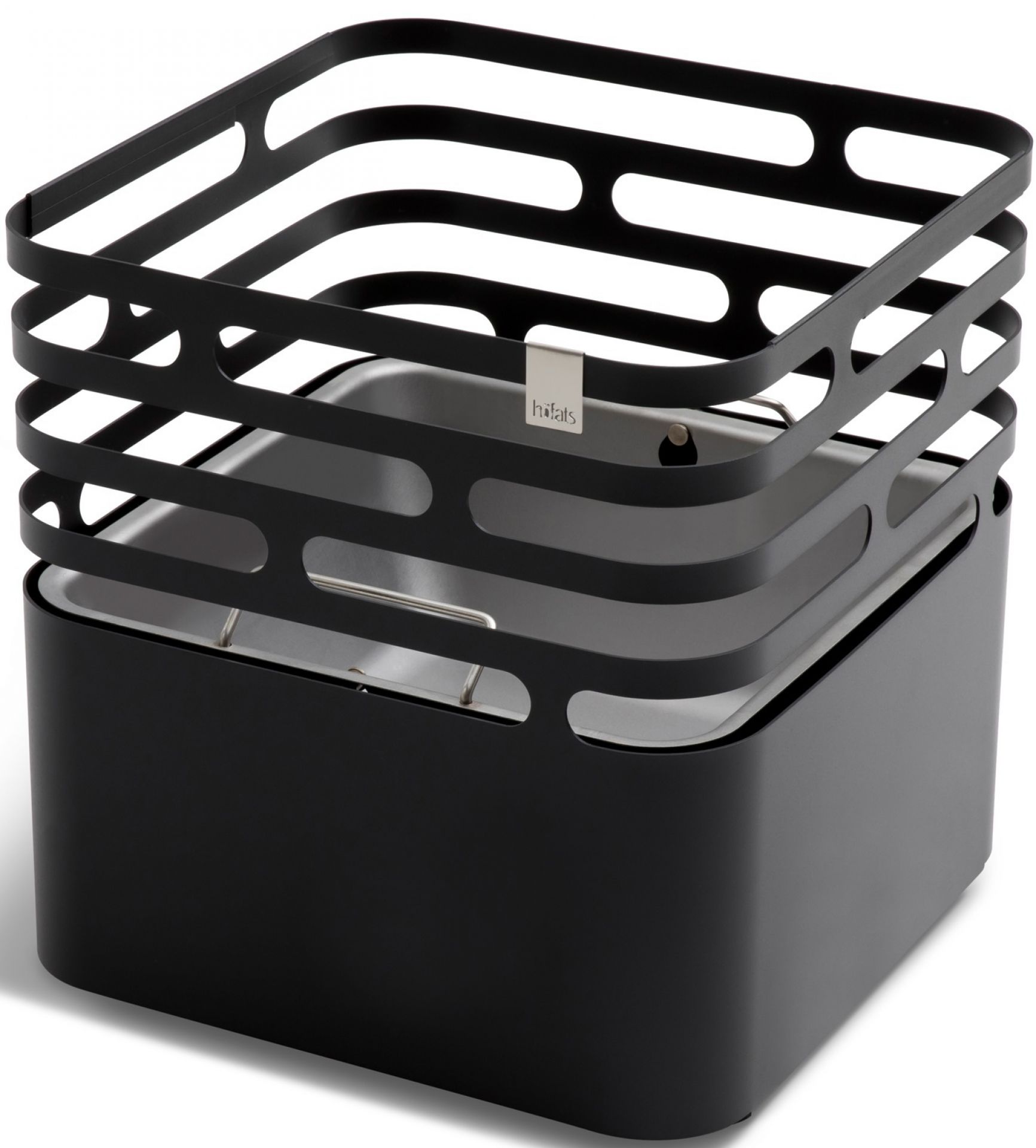 Cube fire basket black höfats