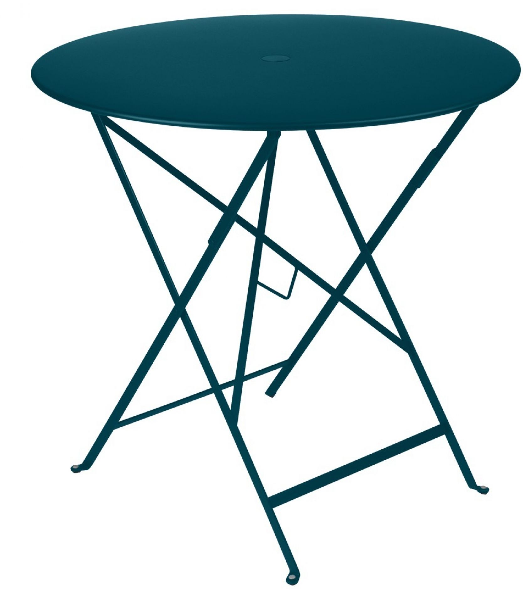 Bistro Outdoor Round Folding table Fermob Poppy red Bistro Outdoor Round Folding table Fermob Poppy red