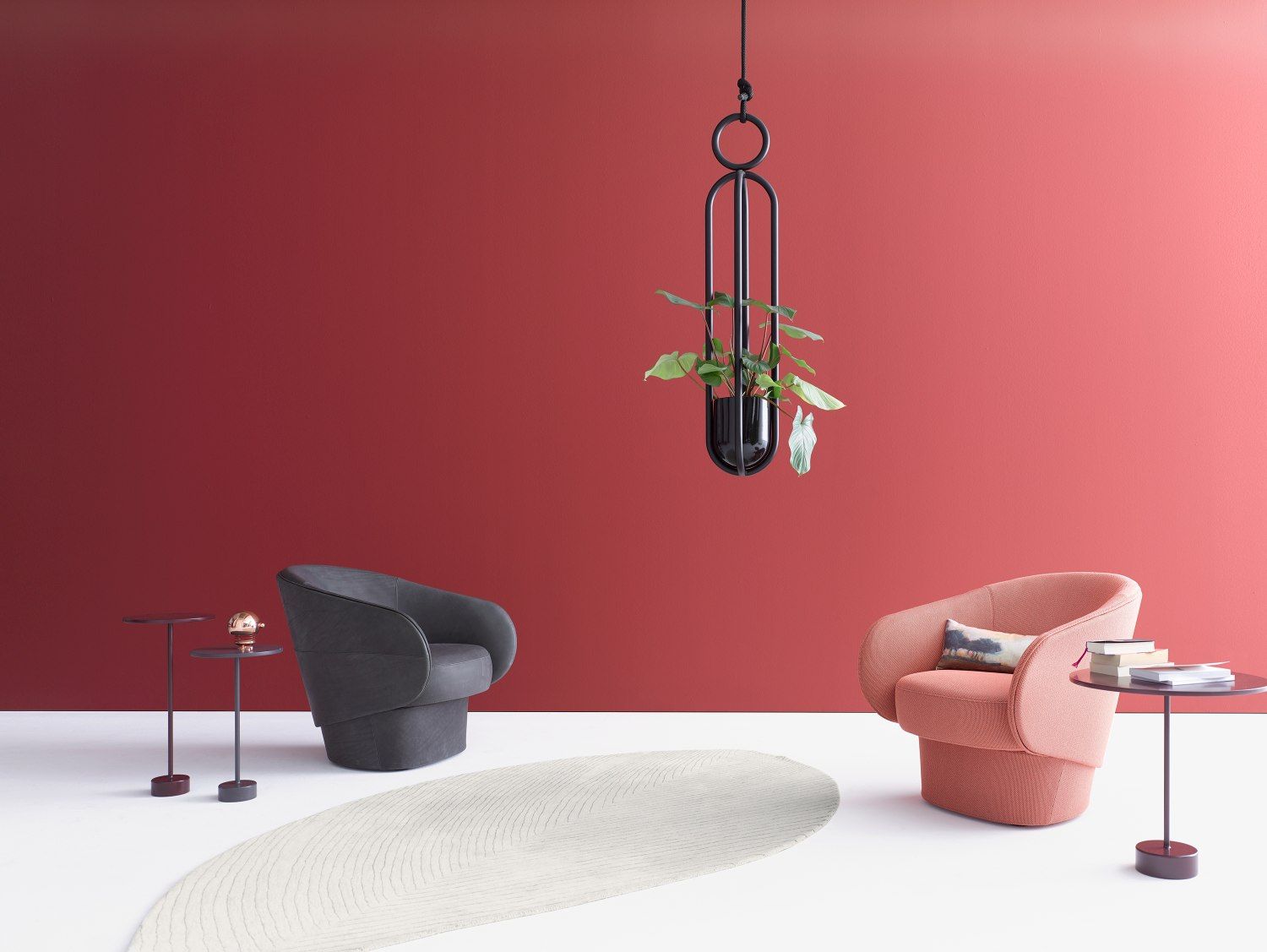 Roc Swivel Armchair with Plate Base Cor
