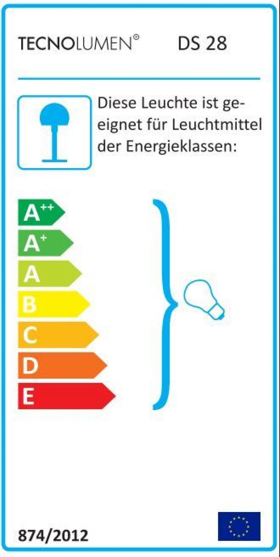 DS 28 / DS28 De Stijl Piano Lamp Tecnolumen