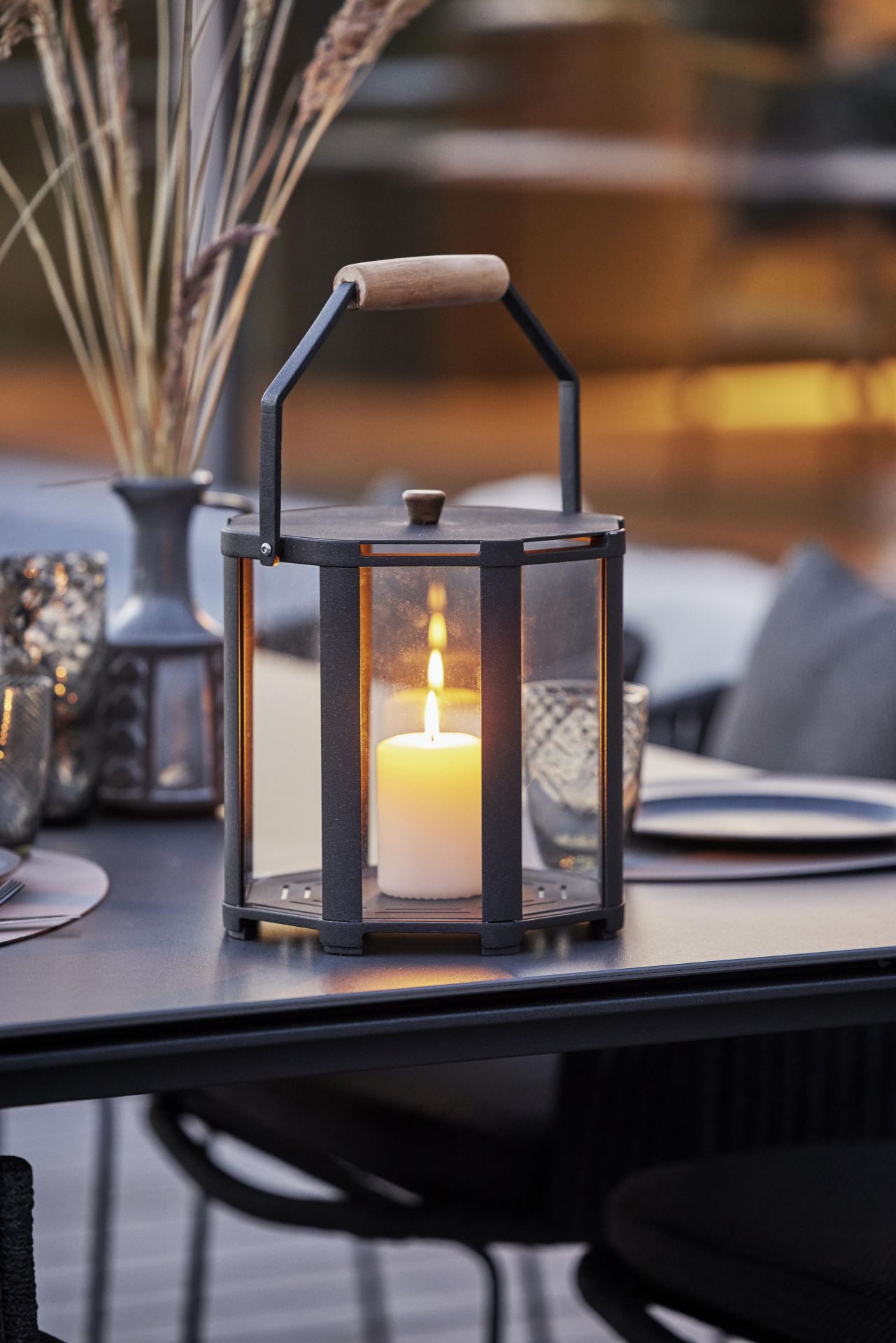 Lightlux Lantern Teak Small Cane-Line