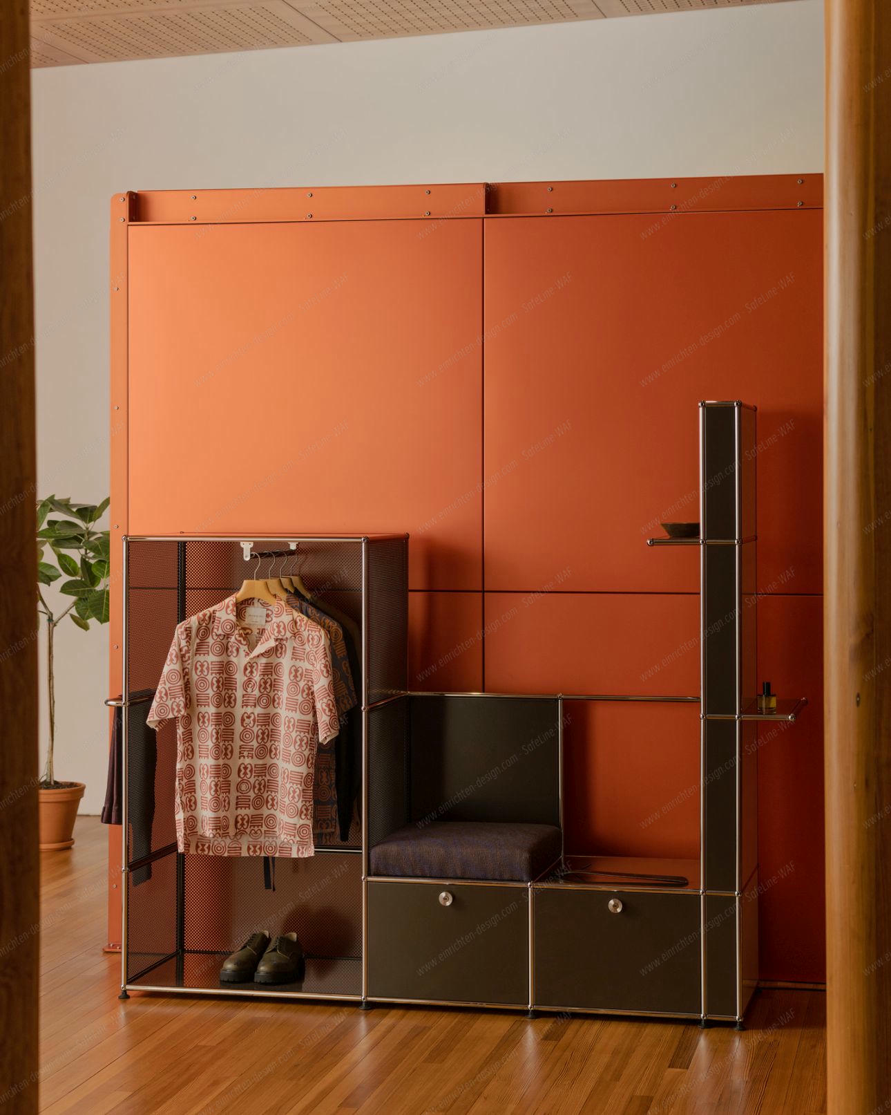 Okinka coat rack USM Haller x Armando Cabral