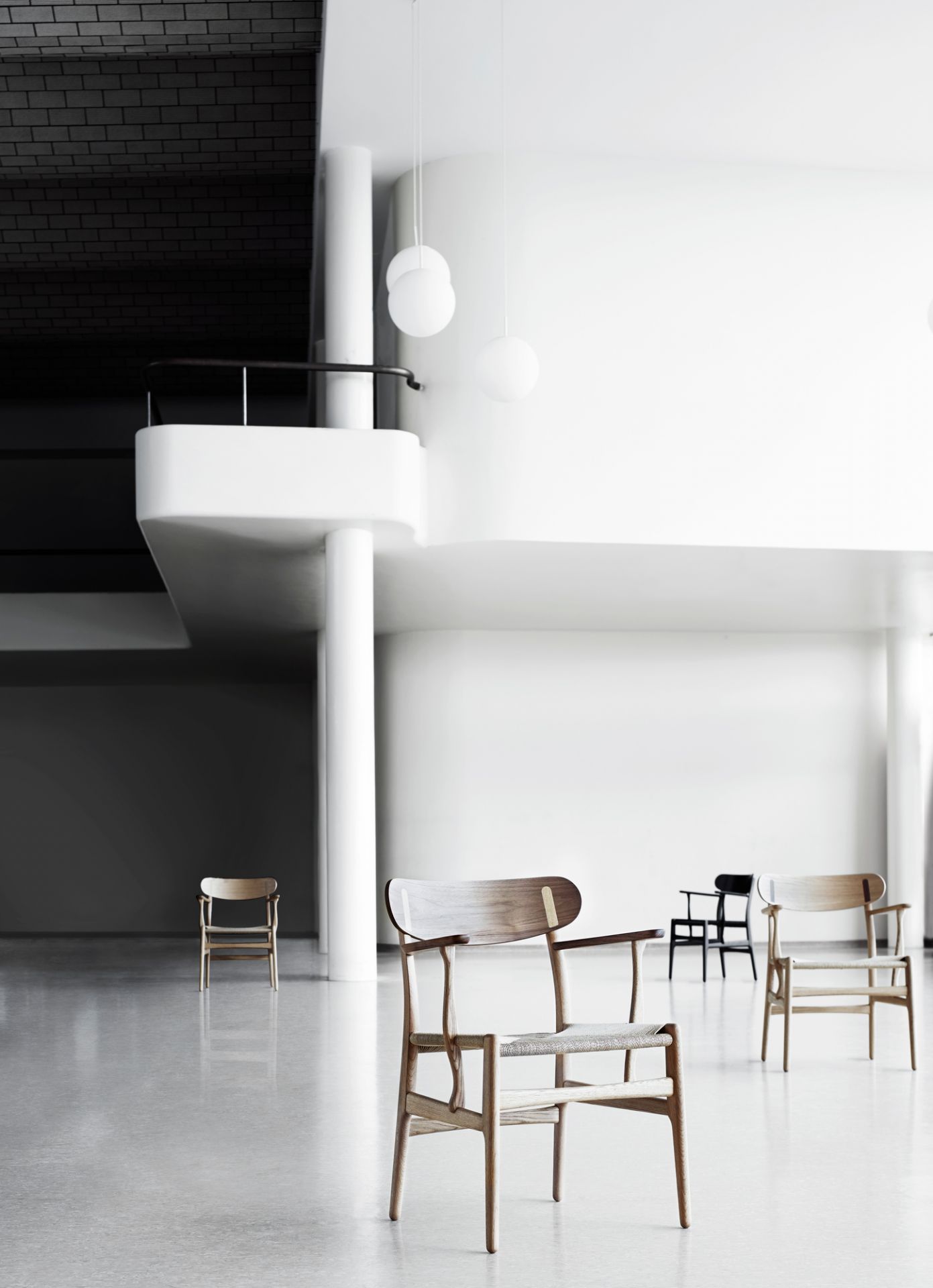 CH26 wooden chair Natural braid/Oak soaped Carl Hansen &amp; Søn