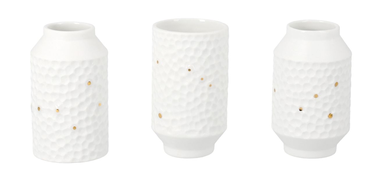 Star images mini vases set of 3 wheels