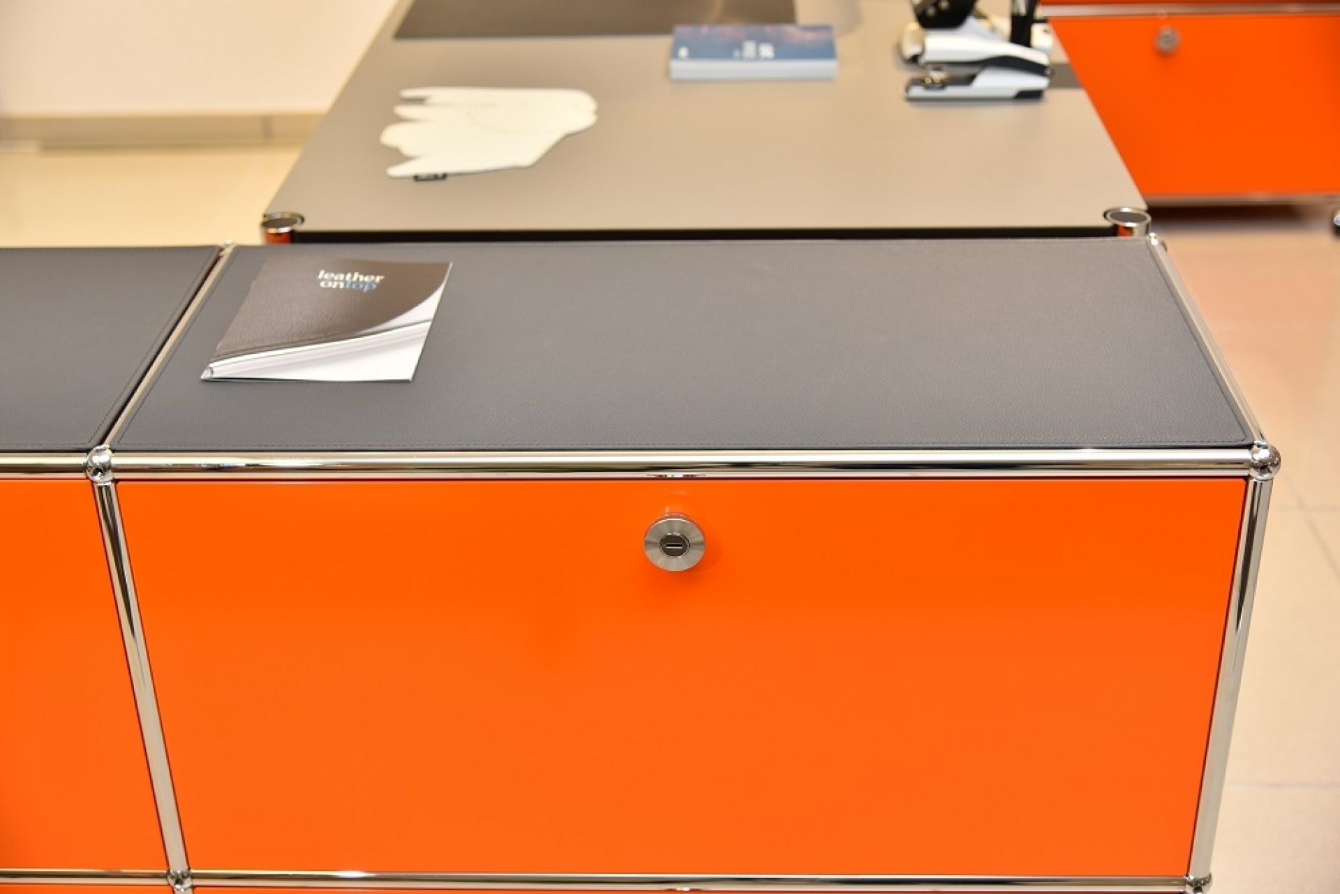 Leather cover for USM Sideboard 50x35 cm Leather on Top